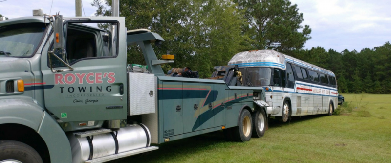 Towing a communal van